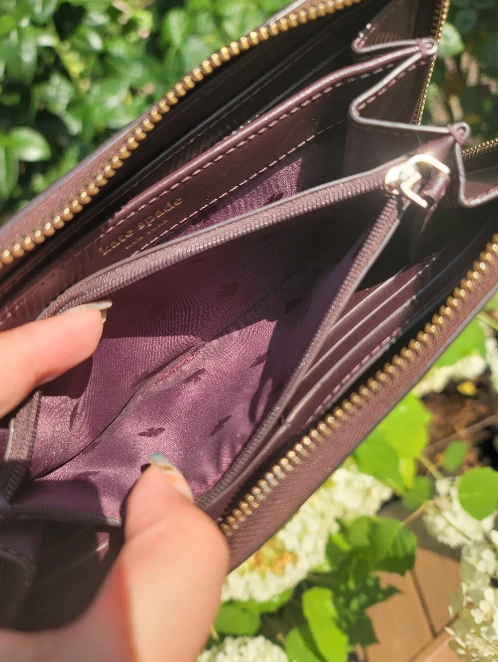 Kate Spade Floral Continental Leather Wallet